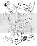 NordicTrack FreeMotion Proform Upright Bike Crank Arm 359869-hydrafitnessparts
