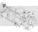 NordicTrack FreeMotion Weider Reebok Proform Elliptical Pedal Arm Roller 259956-hydrafitnessparts