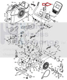NordicTrack GX 2.7 - 831.219132 Upright Bike Display Console 352676 EBS029913-hydrafitnessparts