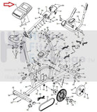 NordicTrack GX 4.4 Pro Upright Bike Display Console Assembly JJ41Y107946 386549-hydrafitnessparts
