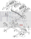NordicTrack Gold's Gym Proform HealthRider Treadmill Screw 3/8" X 1 3/4" 181980-hydrafitnessparts