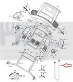 NordicTrack HealthRider Treadmill Magnetic Safety Key lanyards Orange 347877-hydrafitnessparts