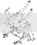 NordicTrack Lifestyler Treadmill Right Handrail Assembly 309402-hydrafitnessparts