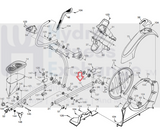 NordicTrack ProForm E 9.0 PRO 1500 910 E Elliptical Left Roller Arm 315616-hydrafitnessparts