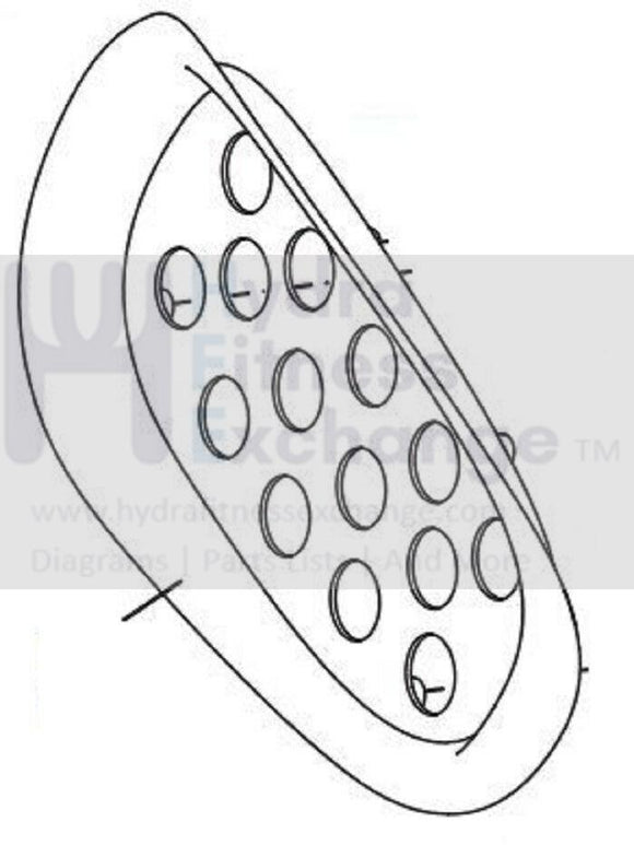 NordicTrack ProForm Elliptical Left Pedal 299480-hydrafitnessparts