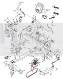 NordicTrack ProForm Reebok Weslo Recumbent Bike Pulley Drive Belt 36" 211011-hydrafitnessparts