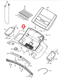 NordicTrack ProForm Treadmill Console Housing Base MFR-91527 or 284652-hydrafitnessparts