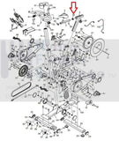 NordicTrack Proform Cycle Spin Bike Seat Carriage End Cap 299259-hydrafitnessparts