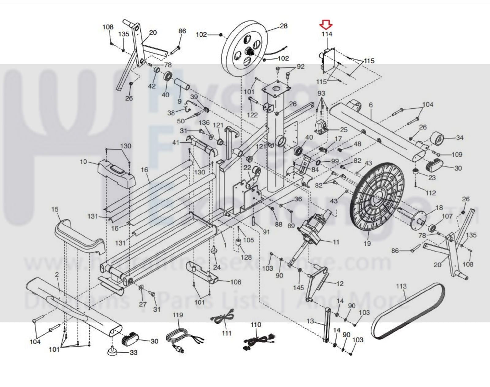 NordicTrack Proform Elliptical Lower Motor Control Board