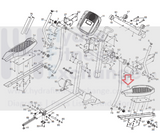 NordicTrack Proform Elliptical Right Foot Pedal 253047-hydrafitnessparts