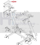 NordicTrack Proform Reebok 505 CST Treadmill Left Extension Sleeve 324273-hydrafitnessparts