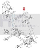 NordicTrack Proform Reebok 505 CST Treadmill Right HandRail Cover 324276-hydrafitnessparts