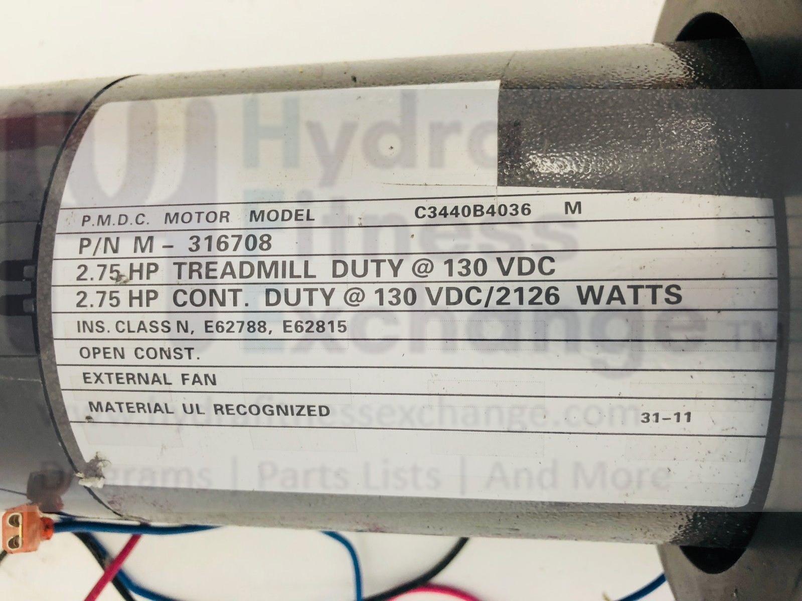 NordicTrack Proform Reebok C700 T7.0 Treadmill DC Drive Motor