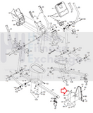 NordicTrack Proform Reebok Elliptical Left Frame Cover 244339-hydrafitnessparts