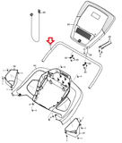 NordicTrack Proform Reebok Gold's Gym HealthRider Treadmill Console Frame 333649-hydrafitnessparts