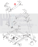 NordicTrack Proform Reebok Treadmill Left Handrail Assembly 288541-hydrafitnessparts