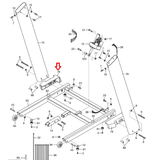NordicTrack Proform Reebok Treadmill Left Upright Spacer MFR-258332 or 257739-hydrafitnessparts