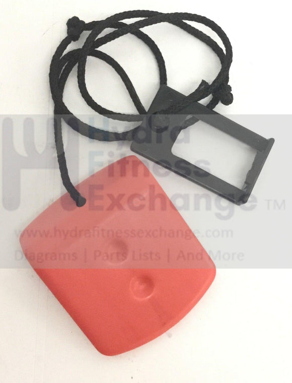 NordicTrack Proform Reebok Treadmill Orange Safety Key with Rope and Clip 208221-hydrafitnessparts