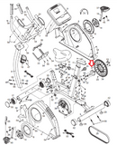 NordicTrack Proform Reebok Weider FreeMotion Upright Bike Crank Axle 241755-hydrafitnessparts