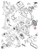 NordicTrack Proform Reebok Weider FreeMotion Upright Bike Flywheel Pulley 241754-hydrafitnessparts