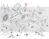 NordicTrack Proform SE 9i 9.0 ET 935 E 935 Elliptical Front Console Cover 353135-hydrafitnessparts
