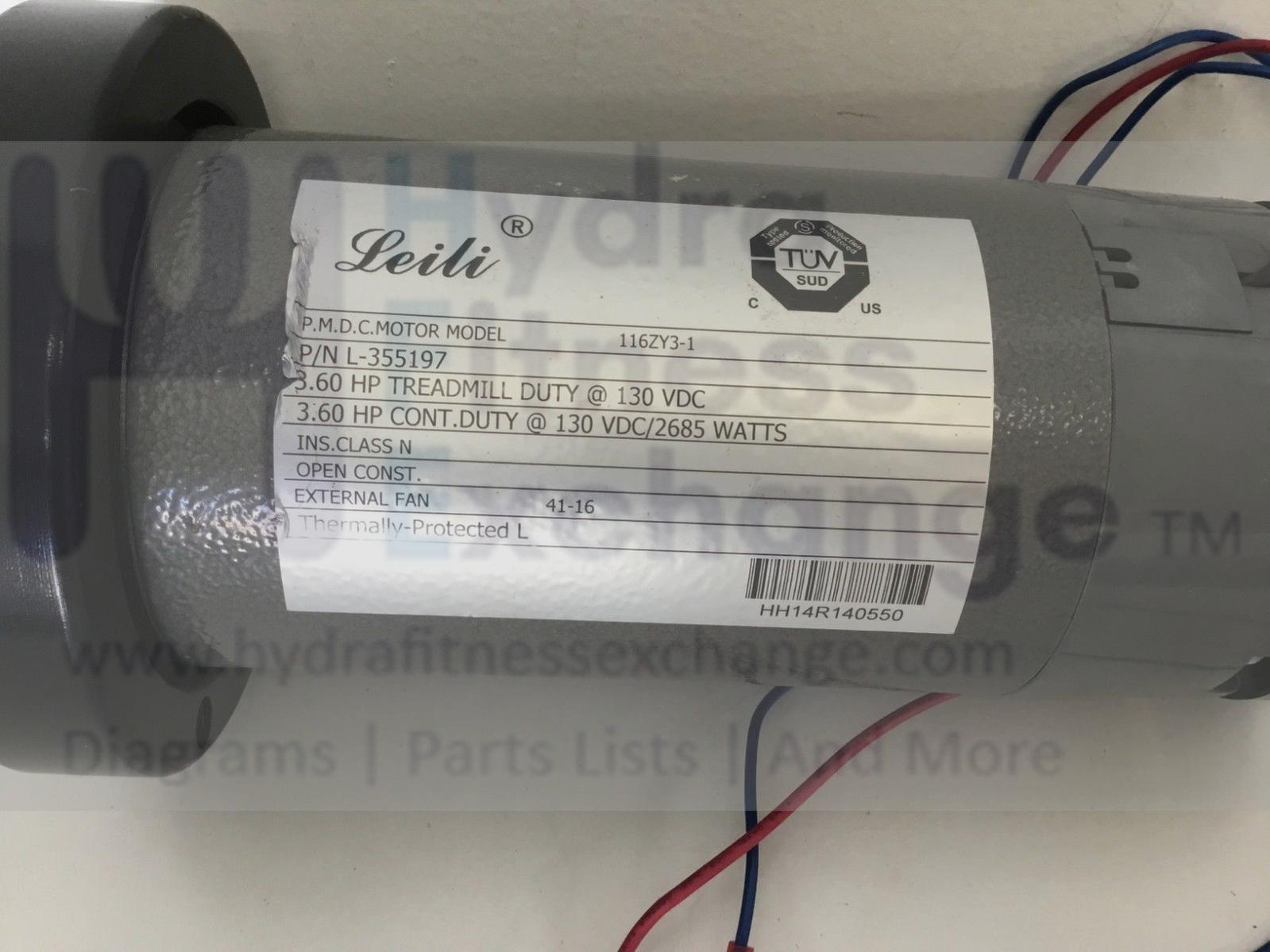 NordicTrack Proform Treadmill DC Drive Motor 116ZY3-1 L-355197