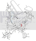 NordicTrack Proform Weider Elliptical Lock Nut M12 288962-hydrafitnessparts