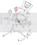 NordicTrack Proform Weider Reebok Treadmill Display Console Base Cover 266604-hydrafitnessparts
