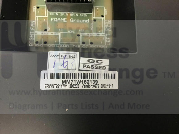 NordicTrack RW500 - NTRW991470 Rower Display Console Assembly MM71W152139 398307-hydrafitnessparts