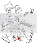 NordicTrack Recumbent Bike Flat Head Screw 3/8" - 16 X 1 X 1/2" 194329-hydrafitnessparts