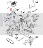 NordicTrack Recumbent Bike Upright Console Frame Assembly 224844-hydrafitnessparts