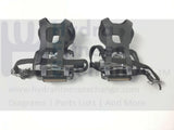 NordicTrack Reebok Indoor Cycle Left & Right Pedal Pair Set w/Straps 308857-hydrafitnessparts