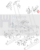 NordicTrack Reebok Proform Treadmill Right Upright Cover MFR-61250 or 244527-hydrafitnessparts