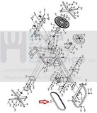 NordicTrack Reebok Weslo FreeMotion Elliptical d&d Motor Drive Belt 55" 550J PJ1397 186476-hydrafitnessparts