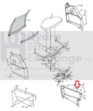 NordicTrack SL 728 CONTOUR PLUS Recumbent Bike Right Side Shield Cover 221484-hydrafitnessparts