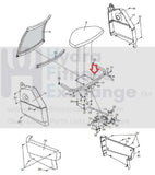NordicTrack SL 728 CONTOUR PLUS Recumbent Bike Seat Handlebar Bracket 221674-hydrafitnessparts