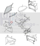 NordicTrack SL 728 Upright Bike Left Side Cover 231767-hydrafitnessparts