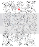 NordicTrack Stationary Bike Seat Post Adjustment Knob Cap 391472-hydrafitnessparts