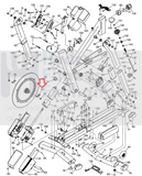 NordicTrack Stationary Bike Tensioner Screw with Nut 407731-hydrafitnessparts