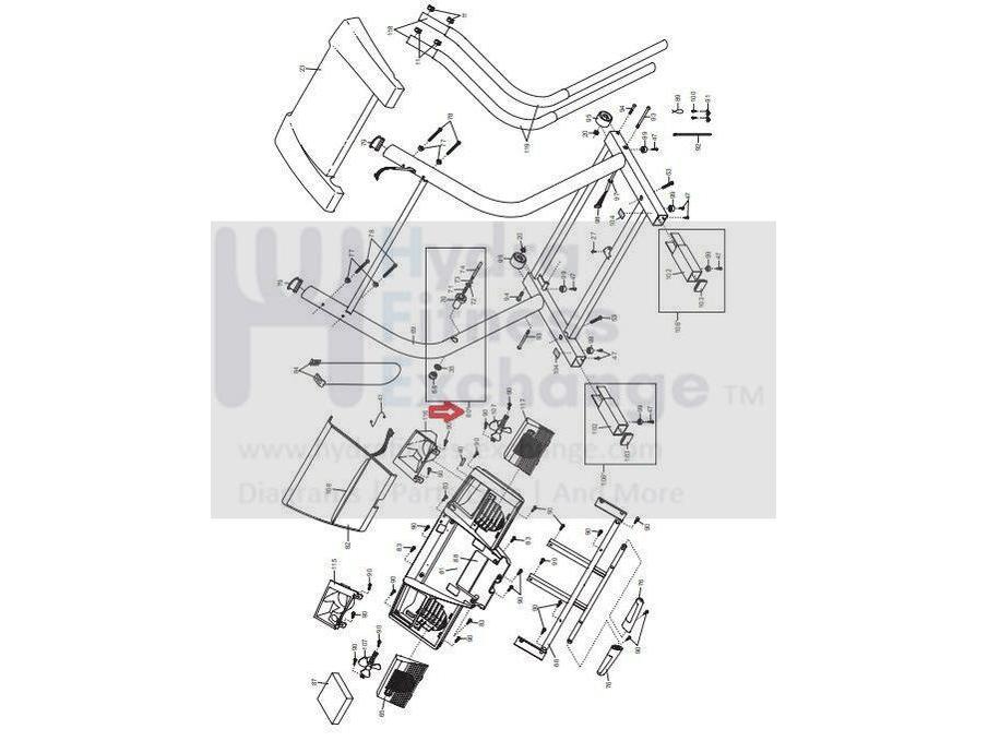 NordicTrack Treadmill Adjustment Latch Pin With Safety Latch Housing 1 ...
