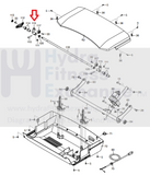 NordicTrack Treadmill Cushion Rod Bracket 366849-hydrafitnessparts