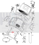 NordicTrack Treadmill Display Console Frame 384809-hydrafitnessparts