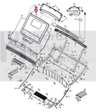 NordicTrack Treadmill Display Console Panel ETS129712 334803 & 335447-hydrafitnessparts