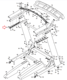 NordicTrack Treadmill Left Handrail Bottom Cover 385215-hydrafitnessparts