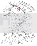 NordicTrack Treadmill Pulse Crossbar 385210 MFR 385209-hydrafitnessparts