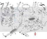 NordicTrack Weider SE9I NTEL144160 Elliptical Right Pedal Arm 385425-hydrafitnessparts