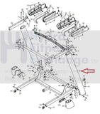 NordicTrack Weslo Treadmill Right Upright 375049-hydrafitnessparts