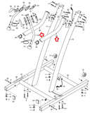 NordicTrack X5i X7i Treadmill Right Handrail Assembly with Hand Sensor and Wire-hydrafitnessparts