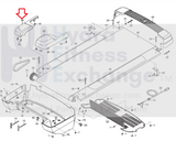 NordicTrack X7i Incline Trainer INTERA Treadmill Left Rear Roller End Cap 307742-hydrafitnessparts