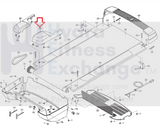 NordicTrack X7i Incline Trainer INTERA Treadmill Right Rear Roller Endcap 307738-hydrafitnessparts